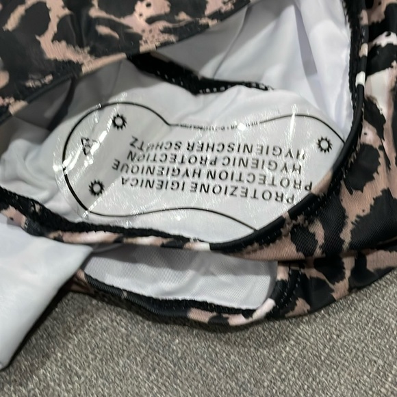 COCOPEAR Women Ruched High Waisted Bikini Bottom Tummy Control Animal print - Picture 5 of 8